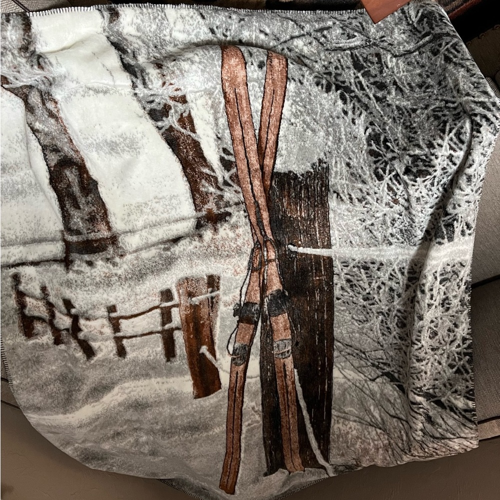 Ski house /cabin Blanket/throw
